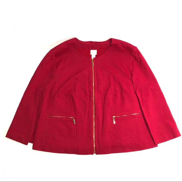 CHICOS CAPE BLAZER JACKET - Picture 4 of 8